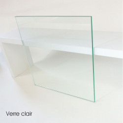 Echantillon de verre CLAIR de 6mm Dimension 15cm x 10 cm