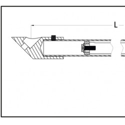 Rondo 45 Barre de stabilisation tÃ©lÃ©scopique- pour verre de 6 Ã  10mm