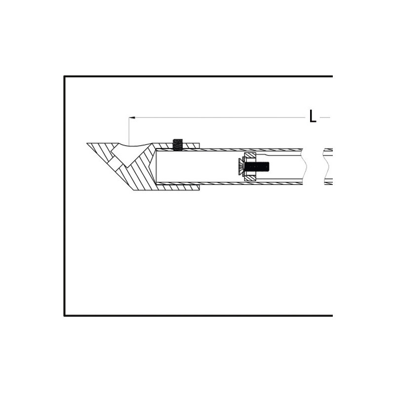 Rondo 45 Barre de stabilisation tÃ©lÃ©scopique- pour verre de 6 Ã  10mm