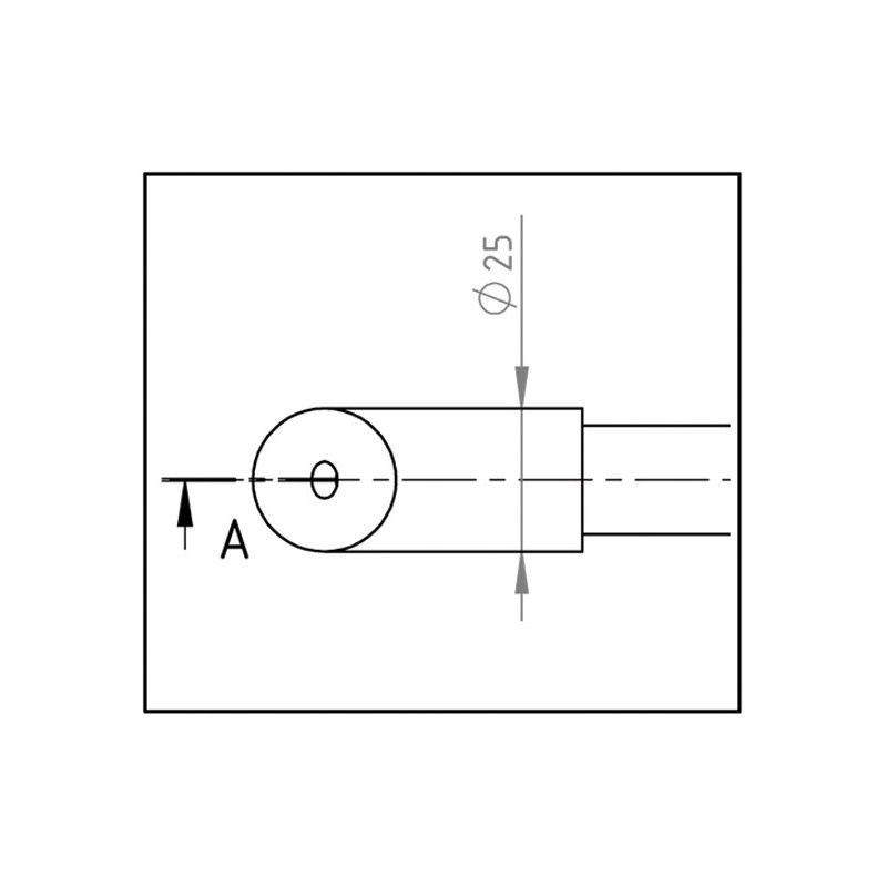 Rondo 45 Barre de stabilisation tÃ©lÃ©scopique- pour verre de 6 Ã  10mm