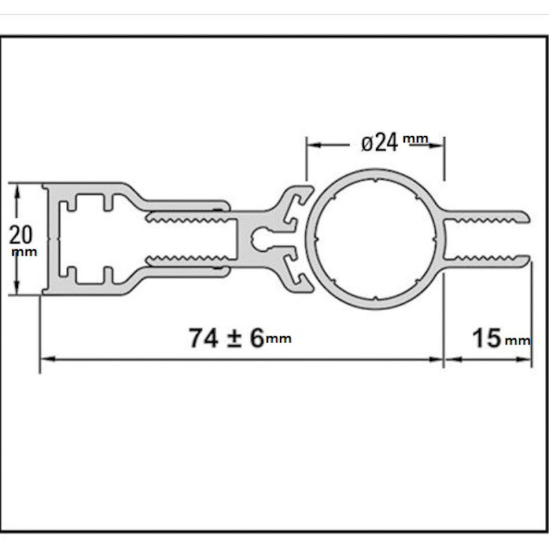 Aqua charnière intégrale porte de douche  verre de 8mm