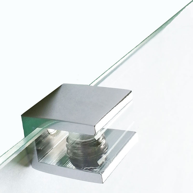 Pince-Piazza-pour-etagere-en-verre-de-6 à 8 mm-Chrome