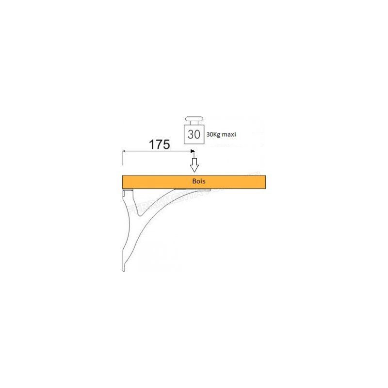 Pièce support tablette DAHLIA Pièce support tablette DAHLIA