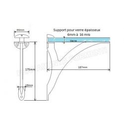 Pièce support tablette DAHLIA