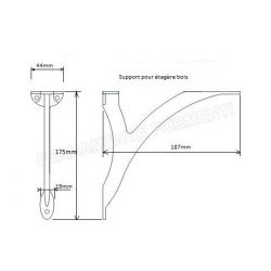 Pièce support tablette DAHLIA