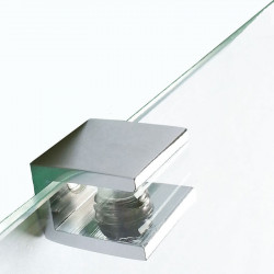 Pince-Piazza-pour-tablette-verre de 6 à  8 mm-Laiton-Chrome