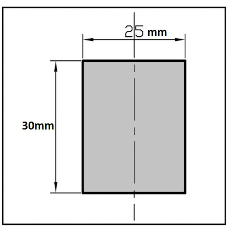 CUADRA bouton chromé pour porte verre de 6 à 12mm