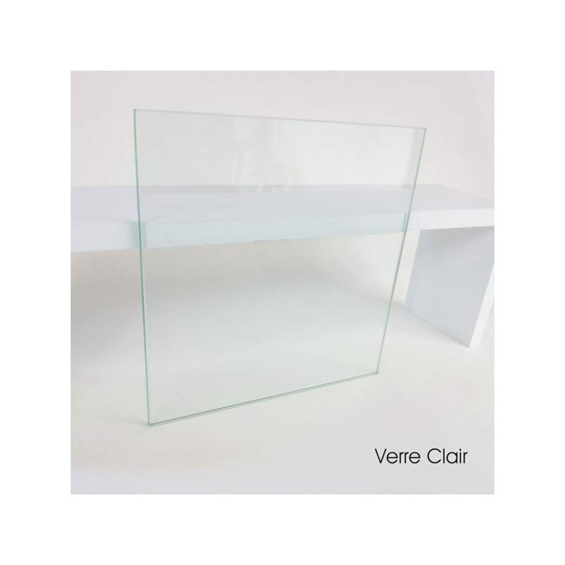 verre clair sur mesure