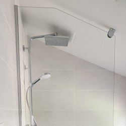 Paroi de douche sous toit- Mezza - PAROI FIXE