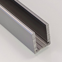 Rail en aluminium mat