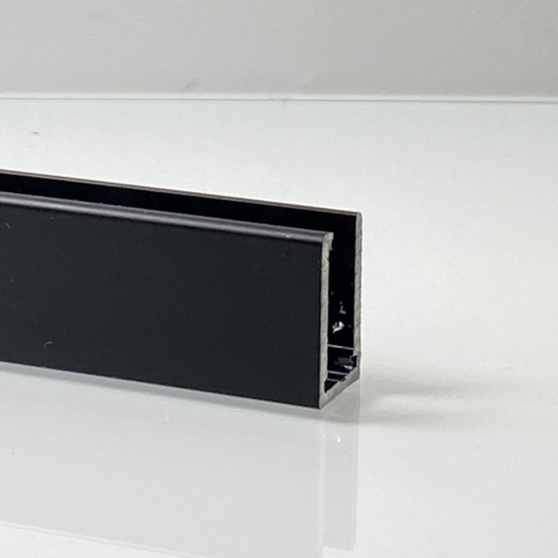Rail en aluminium noir Rail en aluminium noir