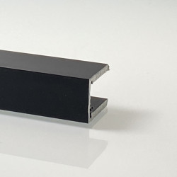 Rail en aluminium noir