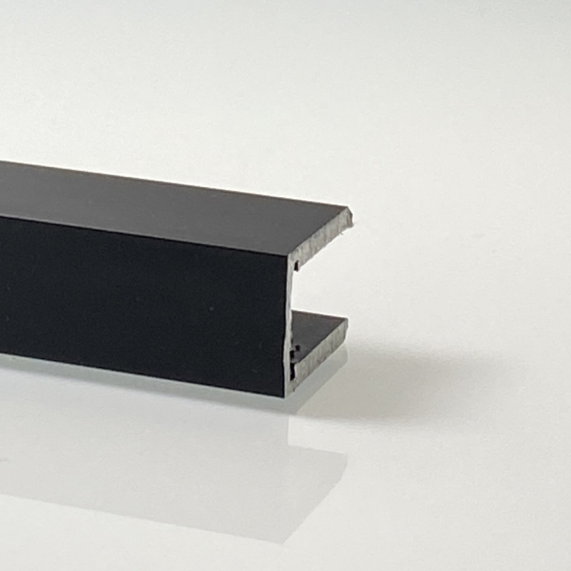 Rail en aluminium noir Rail en aluminium noir
