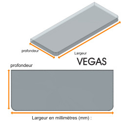 Étagère VEGAS en verre trempé