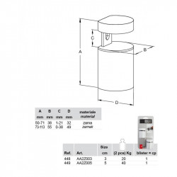 supports d'étagère ROLLER MAXI