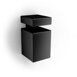 Set de 2 supports d'étagère en verre TOWER - Noir