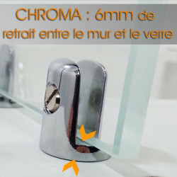 support-etagere en verre Chroma