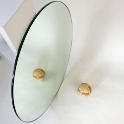 Miroir rond Argenté