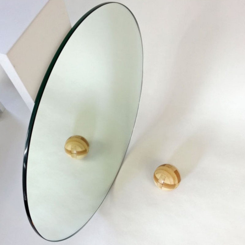 Miroir sur mesure rond Argenté 6mm