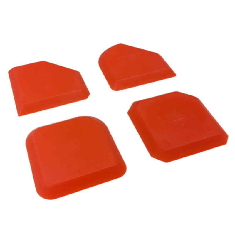 Lot de 4 Micros Spatules pour lissage de joint silicone de précision