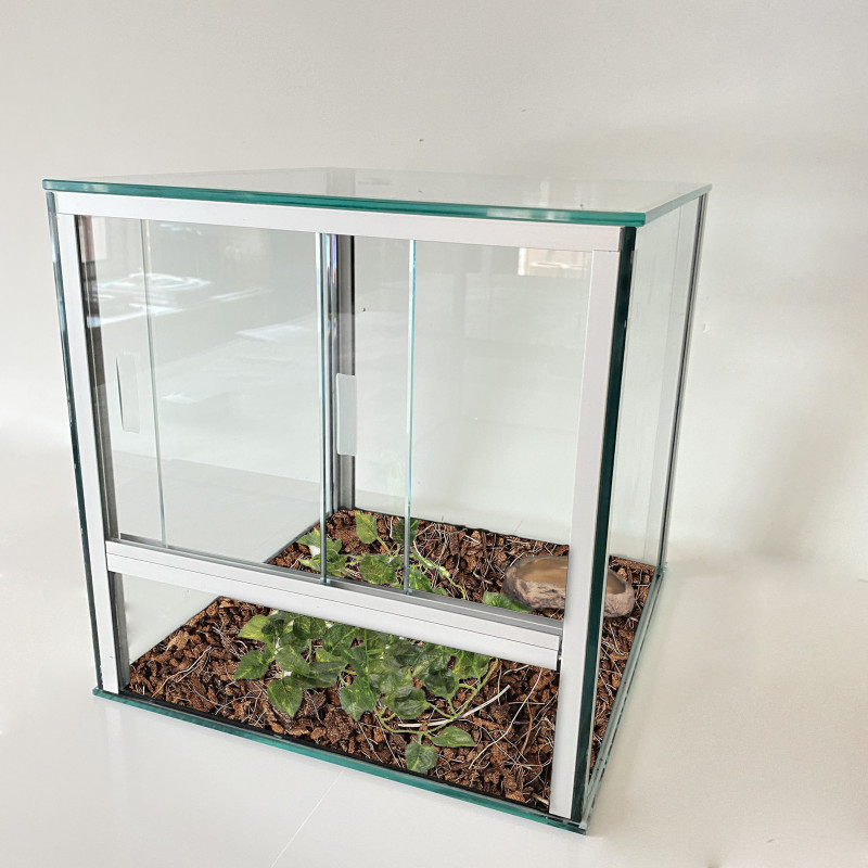 Vivarium sur-mesure en verre trempé