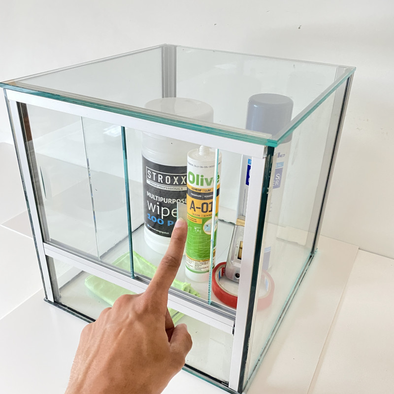 Vivarium sur-mesure en verre trempé