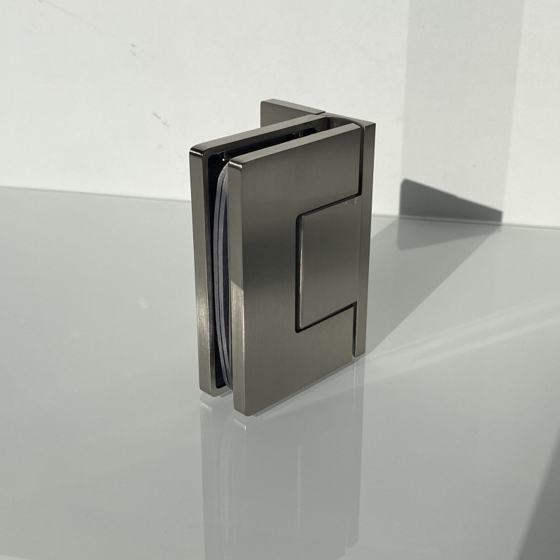 TRIVEL charnière porte 90° unilatérale - Nickel brossé TRIVEL charnière porte 90° unilatérale - Nickel brossé
