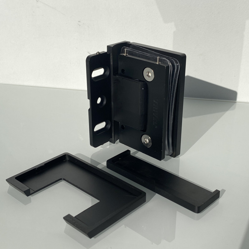 TRIVEL charnière porte 90° unilatérale - Noir mat TRIVEL charnière porte 90° unilatérale - Noir mat