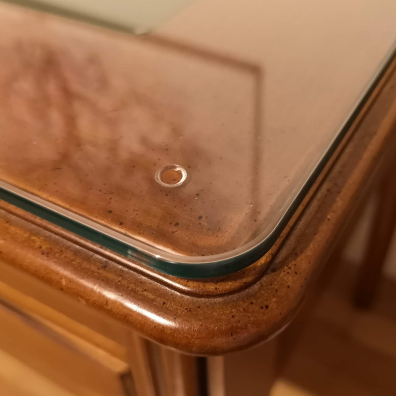 Plateau de table sur mesure - Verre clair trempé