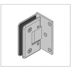 Barcelona charnière porte 90° verre-mur- pour verre de 8 à 12mm