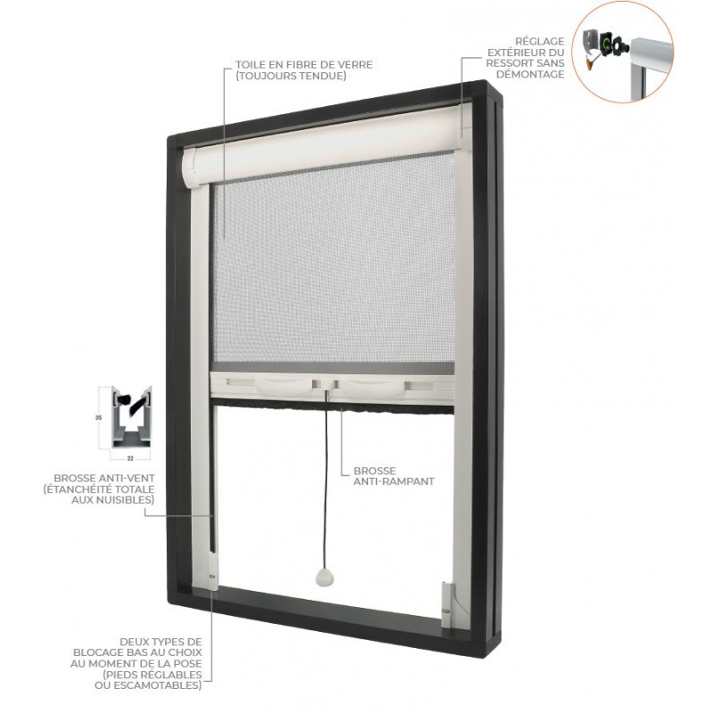 Moustiquaire Verticale sur-mesure