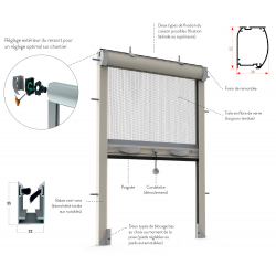 Moustiquaire Verticale sur-mesure