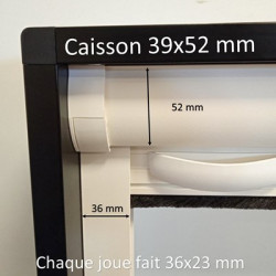 Dimension caisson et joues