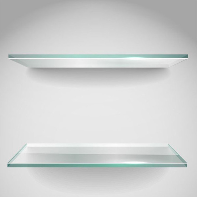 Etagère en verre clair Trempé de securité Etagère en verre clair Trempé de securité