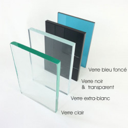 VERRE TREMPE Clair -6 a 10mm- 80cm x 20 cm