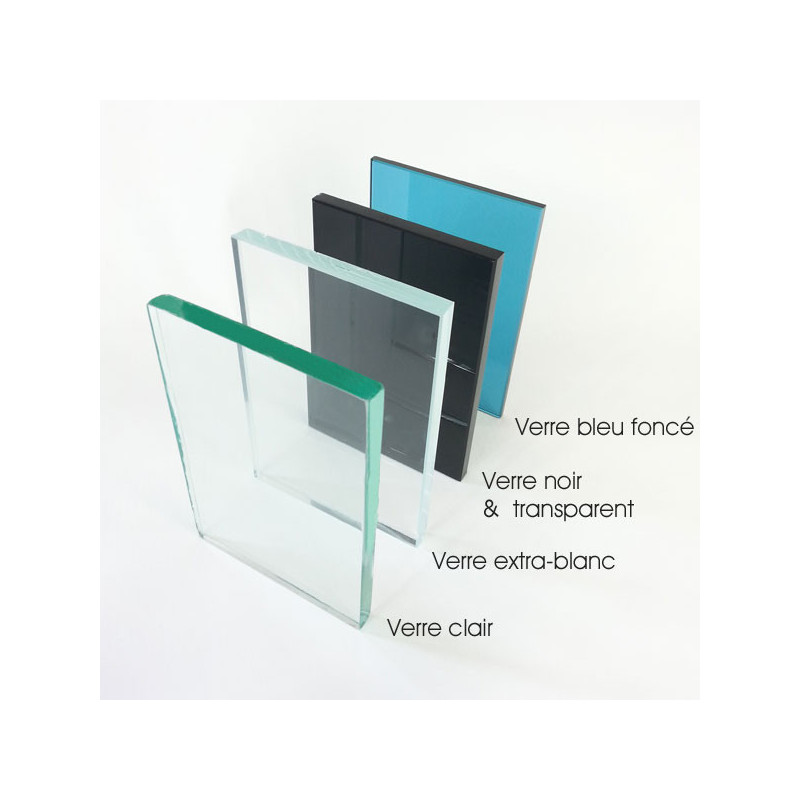 VERRE TREMPE Clair -6 a 10mm- 80cm x 20 cm