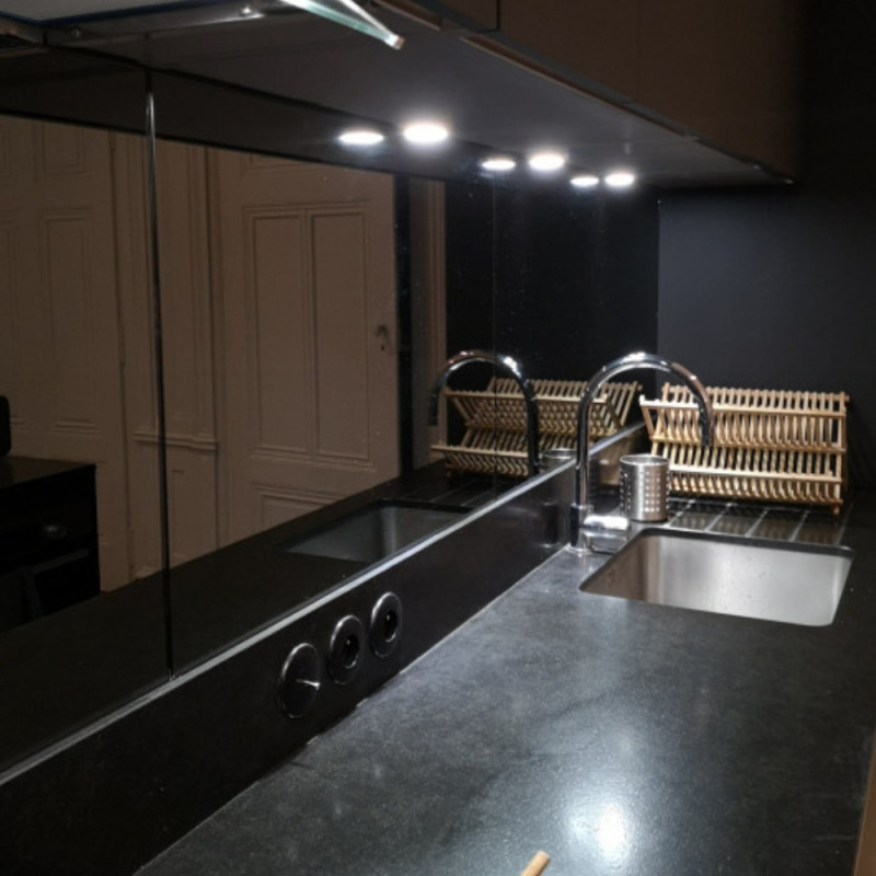 Miroir noir sur mesure