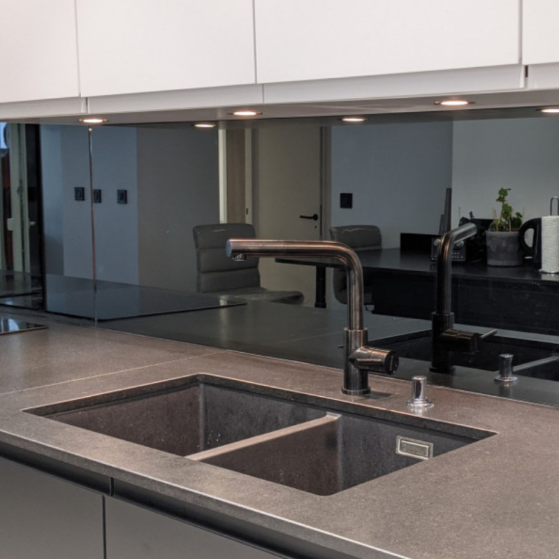 Miroir noir sur mesure