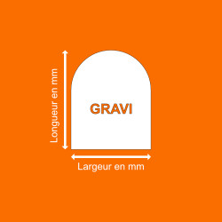 Miroir de forme"GRAVI" sur mesure