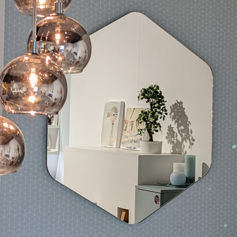 Miroir "HEXA" sur mesure