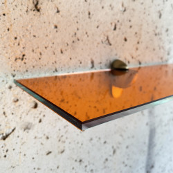 Etagère en verre trempé sur mesure - Colorés Orange