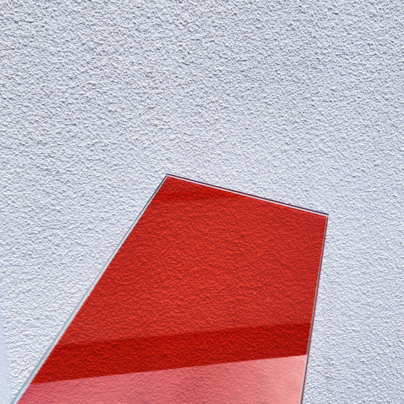 Etagère en verre trempé - Colorés ROUGE sur mesure