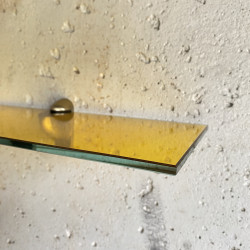 Etagère en verre trempé - Coloré Jaune sur mesure