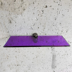 Étagère en verre trempé - Coloré Violet sur mesure