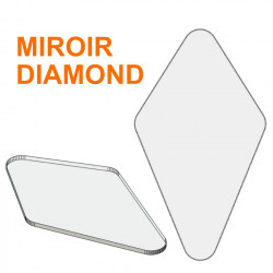 Miroir DIAMOND de 6mm d'épaisseur.