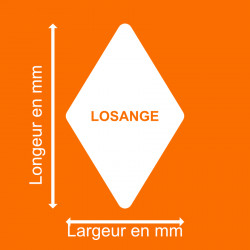 Miroir losange cotes