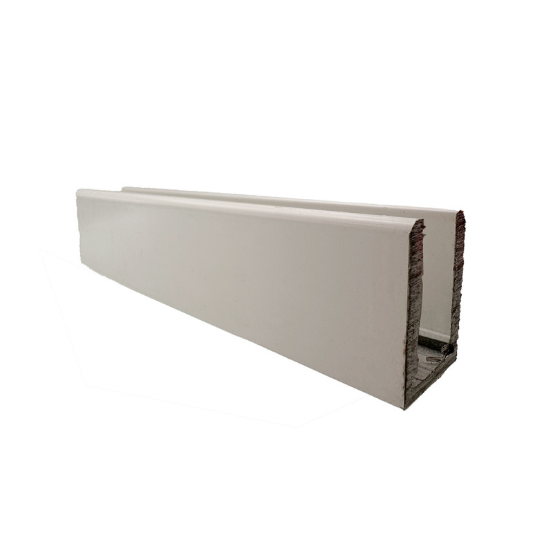 Rail en aluminium blanc - Dolphin pour paroi de douche Rail en aluminium blanc - Dolphin pour paroi de douche