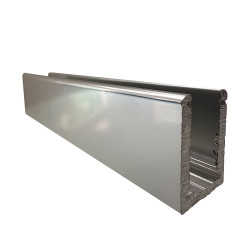 Rail en aluminium chromé mat - Dolphin pour paroi de douche