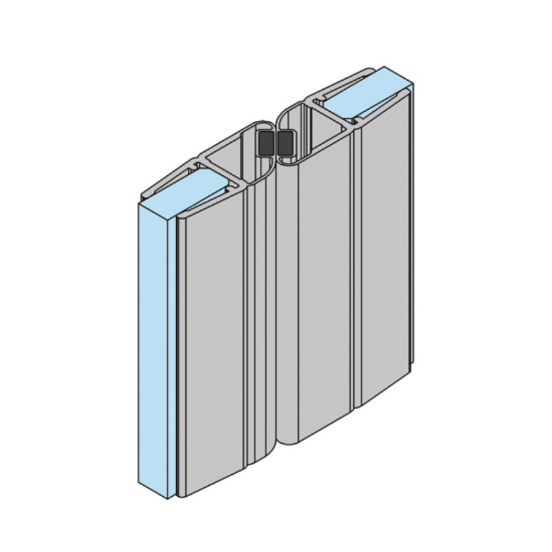 Joint d'étanchéité magnétique, 2x200cm fermeture 90° ou 180° verre