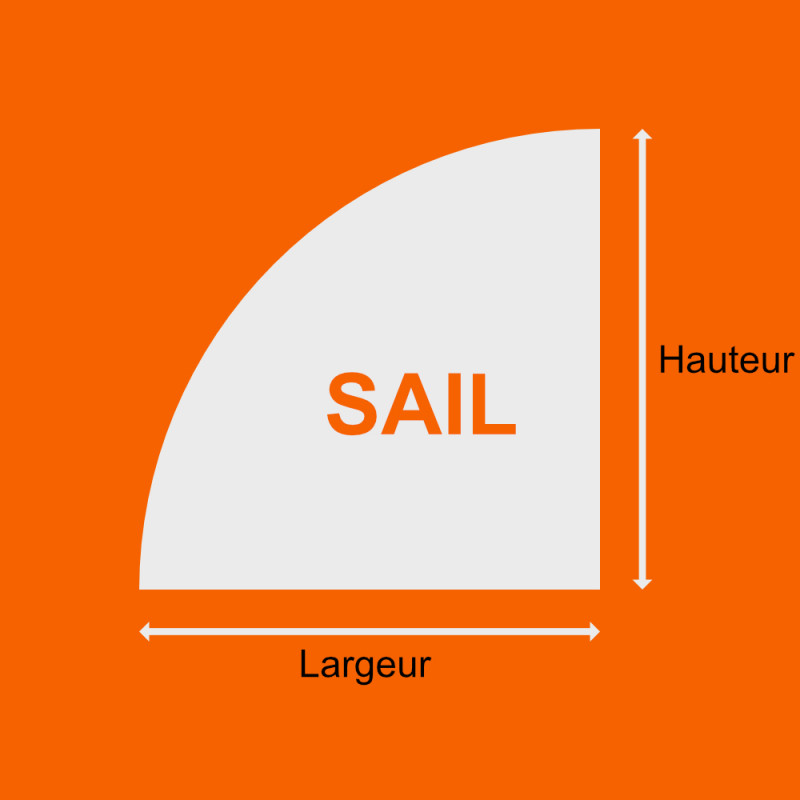 Voile de baignoire en verre trempé sur mesure - SAIL